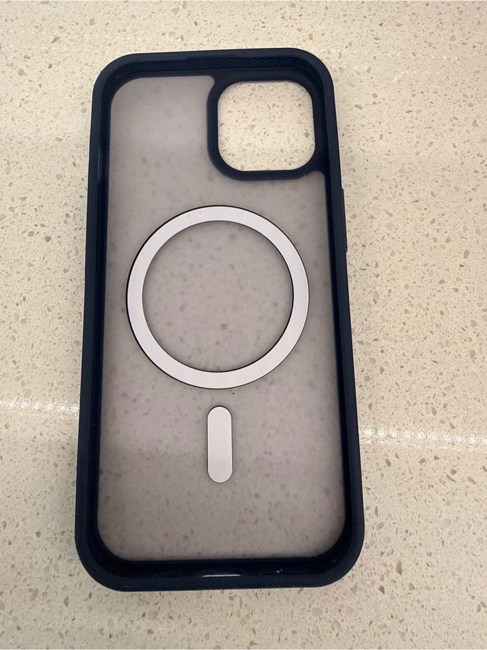 Apple iPhone 15 6.1 inch MagSafe Case Translucent Matte Navy Blue Edges NEW